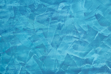 Abstract blue background.Venetian plaster in blue color, venetian stucco texture. Wall painted blue