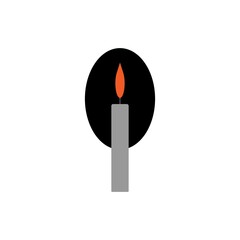 candle icon vector illustration design image element