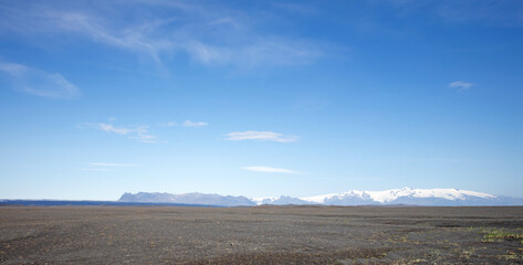 View on Skaftafell national park (glacier), Iceland