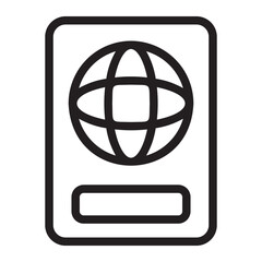 passport line icon