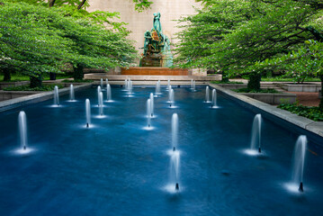 542-29 Art Institute Fountains & Great Lakes Statue
