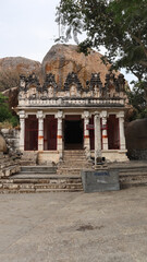 Obraz premium Front view of Ekanatheswari Temple, Chitradurga fort, Karnataka, India