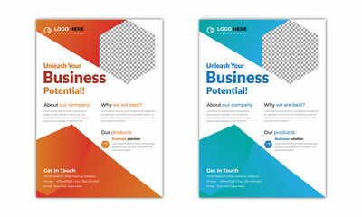 abstract, business, of modern design poster flyer brochure cover layout template, vector template in A4 size - Vector.	