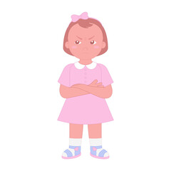 Dissatisfied child