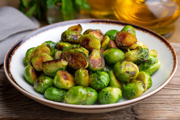 Brussels sprouts dish, roasting brussels sprouts, frying