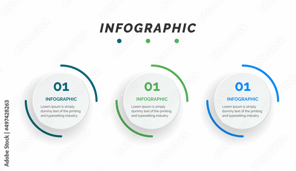 Poster business data visualization. process chart. abstract elements of graph, diagram with steps, infograp