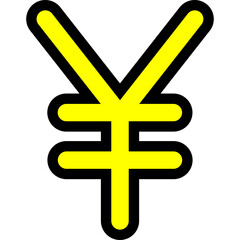 Fototapeta premium yen symbol