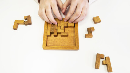 Puzzle. Logic game for training brain activity.