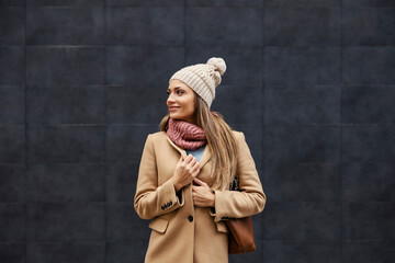 Winter fashion and woman style. 