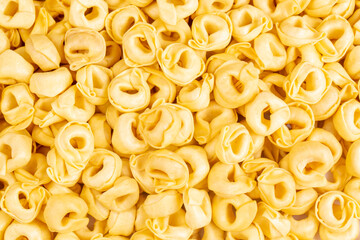 Tortellini. Background Italian pasta Tortellini. Traditional Italian food.