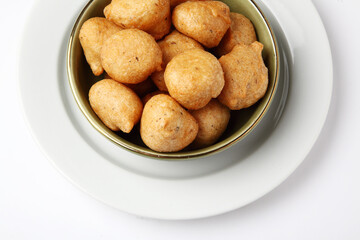Vada or Medu vadai with sambar and chutney - Popular South Indian snack or breakfast