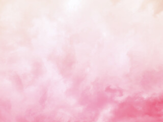 Beautiful fantasy sky with clouds in pastel pink tones.