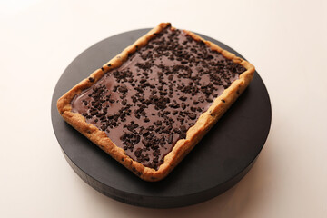 Tarte Cookie Chocolat Caramel aux brisures d'Oréo & Poires