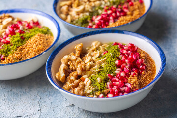 Traditional delicious Turkish dessert; Ashura (Asure)