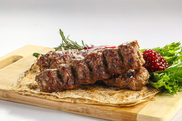 Lamb kebab shashlik minced meat