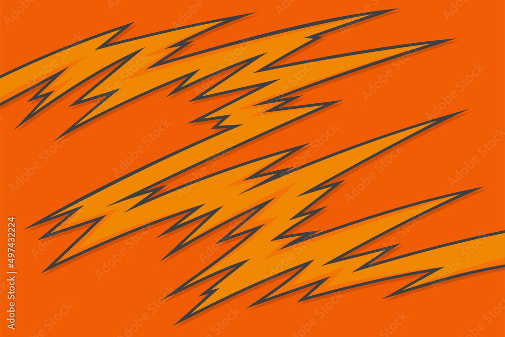 Poster simple background with jagged zigzag and spikes pattern
