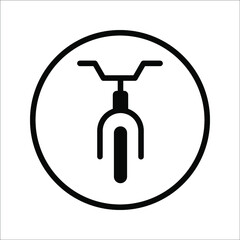 Bicycle. Bike icon vector. Cycling concept. Sign for bicycles path Isolated on white background. Trendy Flat style for graphic design, logo, Web site, social media, UI, mobile app, EPS10