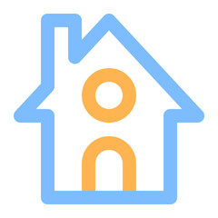 Obraz premium smart home colored line icon