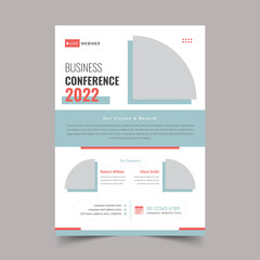 Clean Conference Flyer Layout, Business Conference Flyer Layout, Conference flyer design template. Women Leadership Conference Flyer Design.