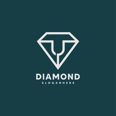 Diamond logo template vector illustration design icon