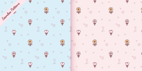 spring pattern with flowers