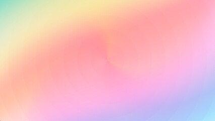 レインボーカラーグラデーションのイメージ。淡い背景色。