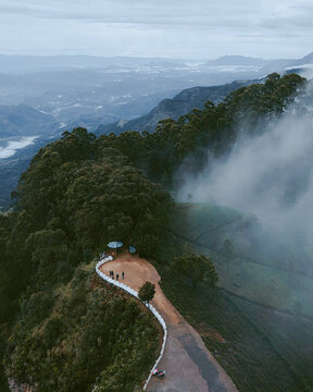 view from the top of the mountain Sri lanka .Lipton's seat