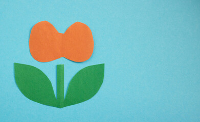Thyroid day.The shape of the thyroid gland on a blue background.Place for your text