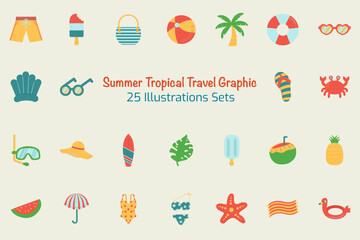 Flower Ornament Decoration Illustration Sets