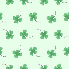 Fototapeta premium seamless pattern with clover