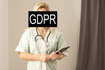 General data protection regulation GDPR concept. people