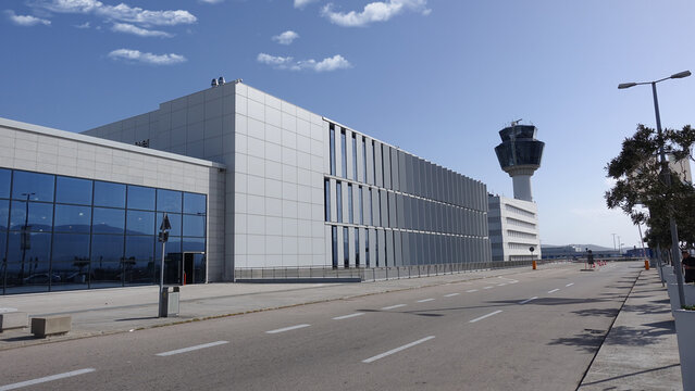 Athens International airport in Spata area, Attica, Greece