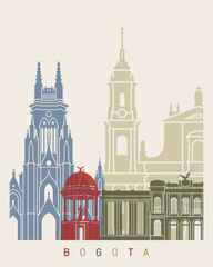 Bogota skyline poster