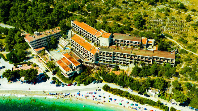 Aerial View of Kupari Hotel Complex, Dubrovnik, Croatia
