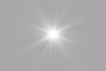 Bright light effects. Shiny stars.glare, explosion, sparkle, line, sun flare, spark and stars.