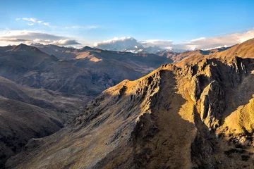 Photo sur Plexiglas Vinicunca Ananiso Canyon entre Vinicunca et Palccoyo Rainbow Mountains dans les Andes du Pérou
