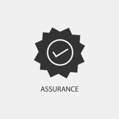 assurance vector icon illustration sign 