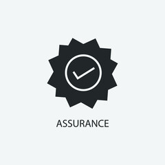 assurance vector icon illustration sign 