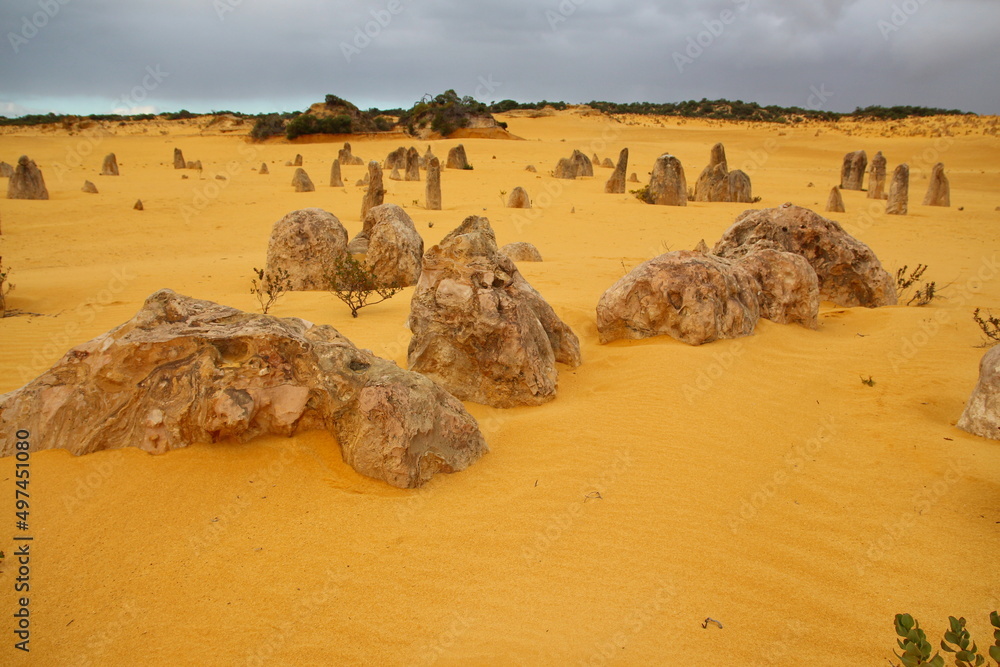 Sticker Pinnacles Desert in Western Australia