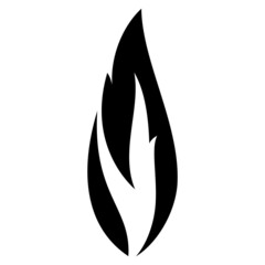 Fire flames set icons