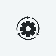 business system vector icon illustration sign 