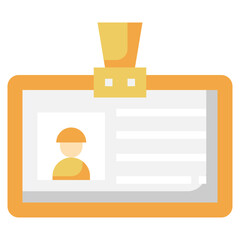 ID CARD flat icon,linear,outline,graphic,illustration