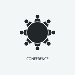 conference vector icon illustration sign 