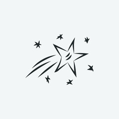 stars vector icon illustration sign 