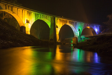 ライトアップめがね橋