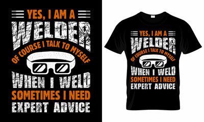 Welder T-shirt Design Template