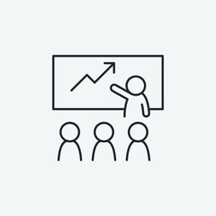 presentation vector icon illustration sign 