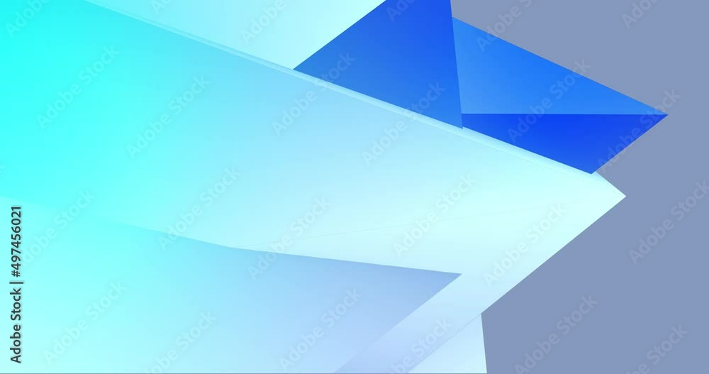 Aufkleber abstract geometric background with loop animation and diamond style polygons. light blue bright colo