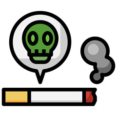 SMOKING filled outline icon,linear,outline,graphic,illustration