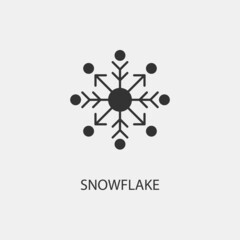 snowflake vector icon illustration sign 